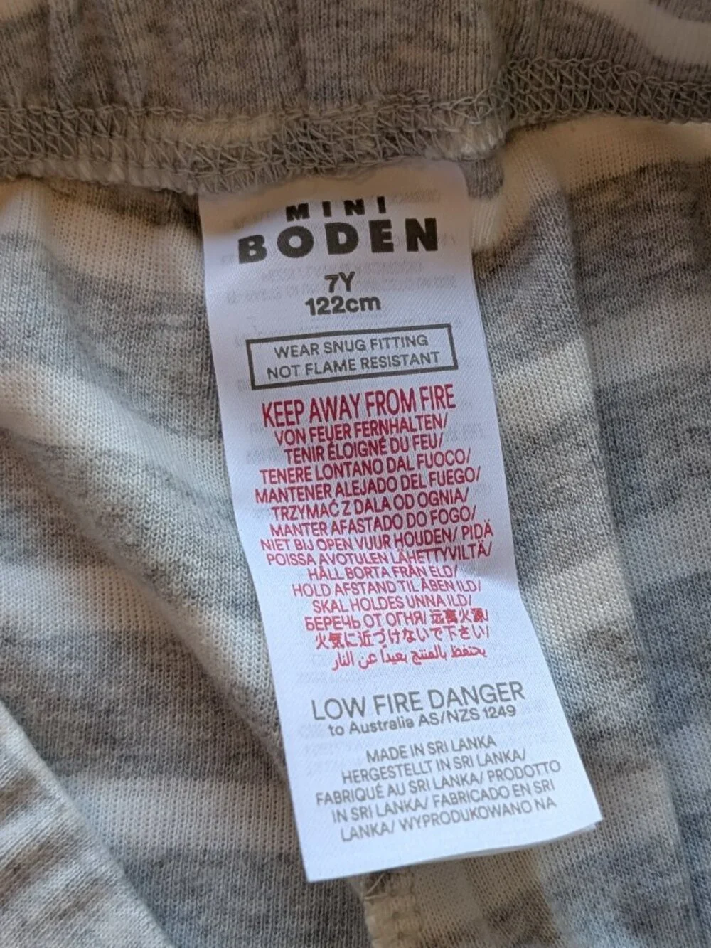 Mini Boden Striped Pajama Set